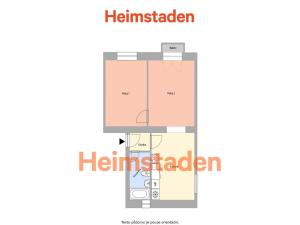 Pronájem bytu 2+1, Ostrava - Poruba, Porubská, 48 m2