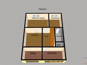 Prodej rodinného domu, Přerov - Přerov VIII-Henčlov, Výmyslov, 64 m2