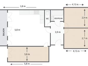 Prodej bytu 4+kk, Praha - Chodov, Vejvanovského, 82 m2