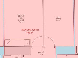 Prodej bytu 2+kk, Praha - Žižkov, Žerotínova, 41 m2