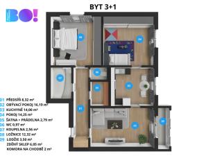 Prodej bytu 3+1, Zubří, Sídliště 6. května, 71 m2