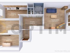 Prodej bytu 3+1, Praha - Modřany, Pertoldova, 77 m2