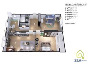 Prodej bytu 3+1, Sokolov, Spartakiádní, 74 m2