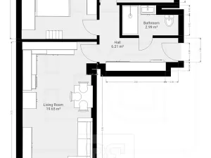 Pronájem bytu 3+kk, Praha - Žižkov, Buková, 52 m2