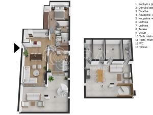Prodej bytu 3+kk, Larnaka,Kypr, 176 m2