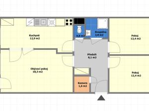 Prodej bytu 3+1, Praha - Háje, Plickova, 78 m2
