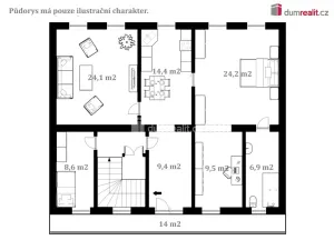 Prodej restaurace, Velešín, náměstí J. V. Kamarýta, 130 m2