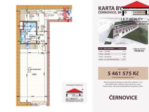 Prodej bytu 1+kk, Brno, Charbulova, 40 m2