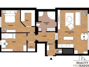 Pronájem bytu 3+kk, Praha, Řehořova, 102 m2