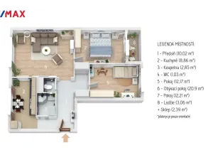Prodej bytu 3+1, Frýdek-Místek - Frýdek, Novodvorská, 68 m2