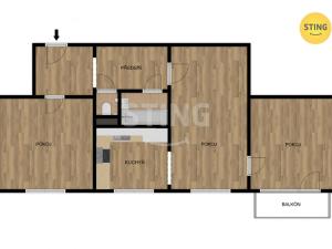 Prodej bytu 3+1, Hlučín, Čs. armády, 65 m2