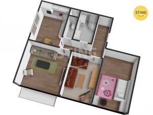 Prodej bytu 3+1, Prostějov, Šárka, 72 m2