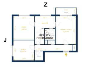Pronájem bytu 3+1, Olomouc - Povel, V křovinách, 72 m2