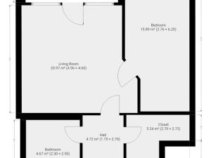 Pronájem bytu 2+kk, Praha - Karlín, Breitfeldova, 55 m2