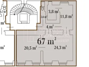 Pronájem kanceláře, Praha - Karlín, Prvního pluku, 67 m2
