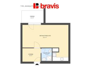 Pronájem bytu 1+kk, Brno - Štýřice, Jaroslava Foglara, 38 m2