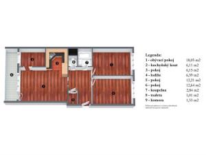 Prodej bytu 3+kk, Praha - Černý Most, Doležalova, 76 m2