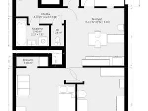 Pronájem bytu 2+1, Brno - Staré Brno, Zahradnická, 79 m2