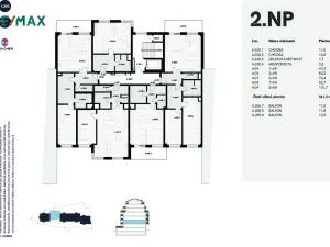 Prodej bytu 2+kk, Karlovy Vary, Šumavská, 86 m2