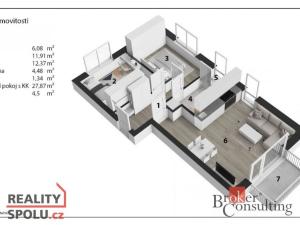 Pronájem bytu 3+kk, Hořovice, Kopřivová, 65 m2