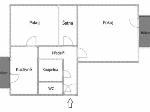 Pronájem bytu 2+1, Brno - Černá Pole, Provazníkova, 51 m2