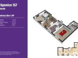 Prodej rodinného domu, Žebrák, Vápenice, 157 m2