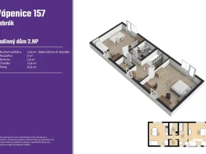 Prodej rodinného domu, Žebrák, Vápenice, 157 m2