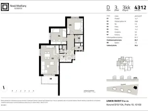 Prodej bytu 3+kk, Praha - Modřany, Zlochova, 86 m2