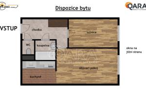 Pronájem bytu 2+kk, Králův Dvůr, Nad Stadionem, 40 m2
