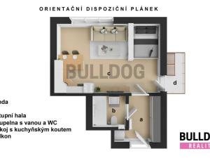 Pronájem bytu 1+kk, Libčice nad Vltavou, Pod Hliníkem, 33 m2