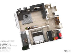 Prodej bytu 2+kk, Praha, 54 m2