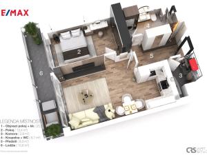 Prodej bytu 2+kk, Praha - Hloubětín, Poděbradská, 56 m2