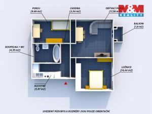 Prodej bytu 3+kk, Beroun - Beroun-Město, Třída Míru, 55 m2