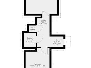 Pronájem bytu 2+kk, Praha - Žižkov, Žerotínova, 56 m2