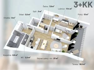 Prodej bytu 3+kk, Třebíč, Tomáše Bati, 98 m2