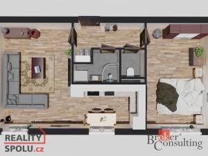 Prodej bytu 2+kk, Bruntál, Dr. E. Beneše, 49 m2