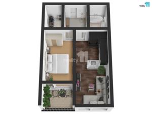 Pronájem bytu 2+kk, Praha - Střížkov, Zakšínská, 51 m2