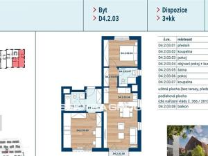 Prodej bytu 3+kk, Praha - Čakovice, Marie Podvalové, 77 m2