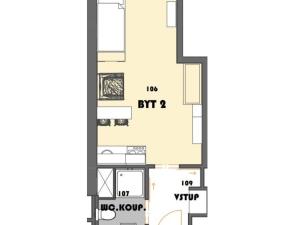 Pronájem bytu 1+kk, Havířov - Město, E. F. Buriana, 42 m2