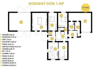 Prodej rodinného domu, Chroustovice - Poděčely, 113 m2