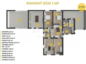 Prodej rodinného domu, Chroustovice - Poděčely, 113 m2