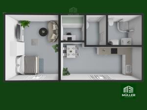 Pronájem bytu 2+kk, Staňkov, Americká, 40 m2