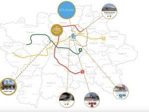 Pronájem bytu 1+kk, Praha - Libeň, Nad Kolčavkou, 42 m2