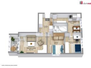 Prodej bytu 3+1, Karlovy Vary - Drahovice, Gagarinova, 60 m2
