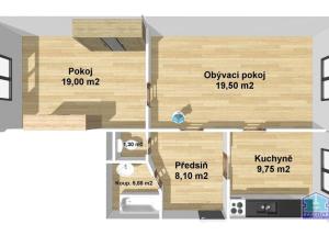 Pronájem bytu 2+1, Stod, K Háječku, 65 m2