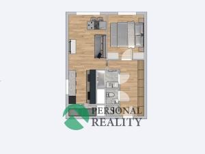 Pronájem bytu 2+kk, Praha - Kamýk, Smotlachova, 49 m2