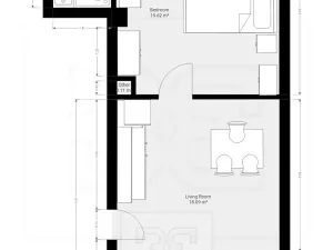 Pronájem bytu 2+kk, Praha - Hloubětín, Hostavická, 40 m2