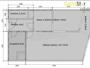 Prodej bytu 2+kk, Praha - Střížkov, Makedonská, 58 m2