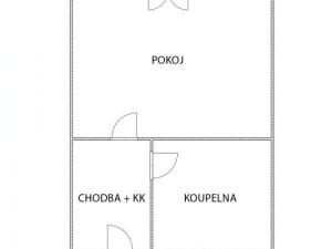 Pronájem bytu 1+kk, Ostrava - Moravská Ostrava, Vítězná, 26 m2