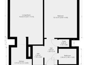 Pronájem bytu 1+1, Praha - Háje, Bajkonurská, 45 m2